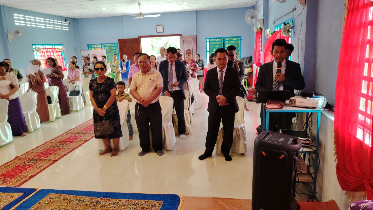 Church worship service during mission trip